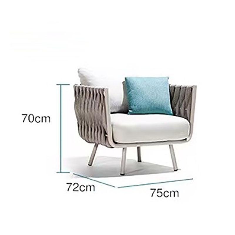 Vallee Rattan Dining Chair, Grey - Miola