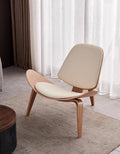 Hans Wegner CH07 Shell Chair, Brown & Oak - Miola
