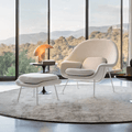 Womb Lounge Chair And Footstool, Armchair - Miola