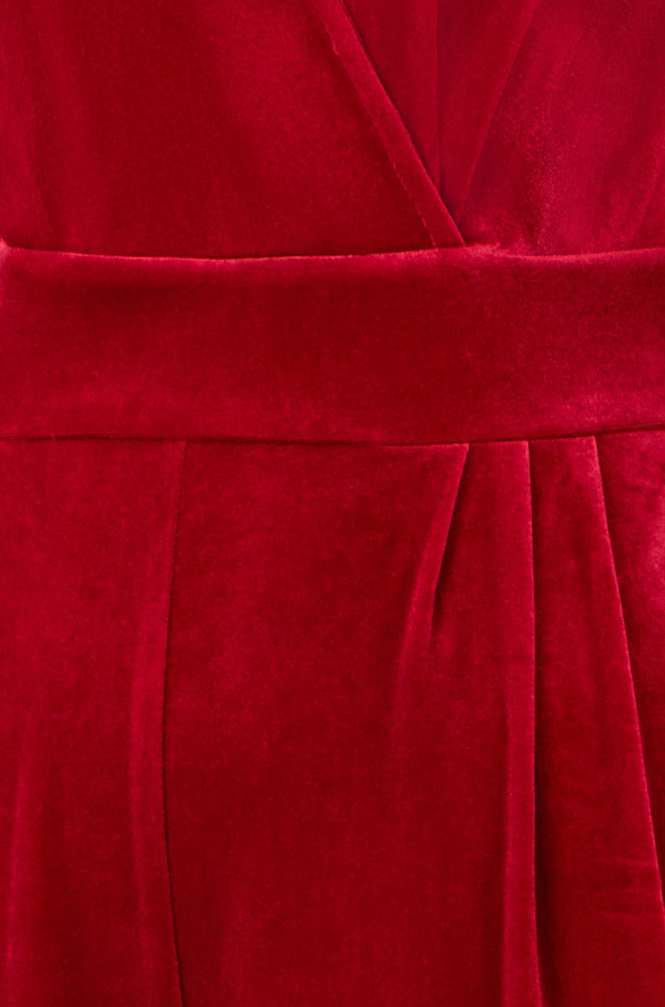 Red Jumpsuit with Angel Sleeves - Miola