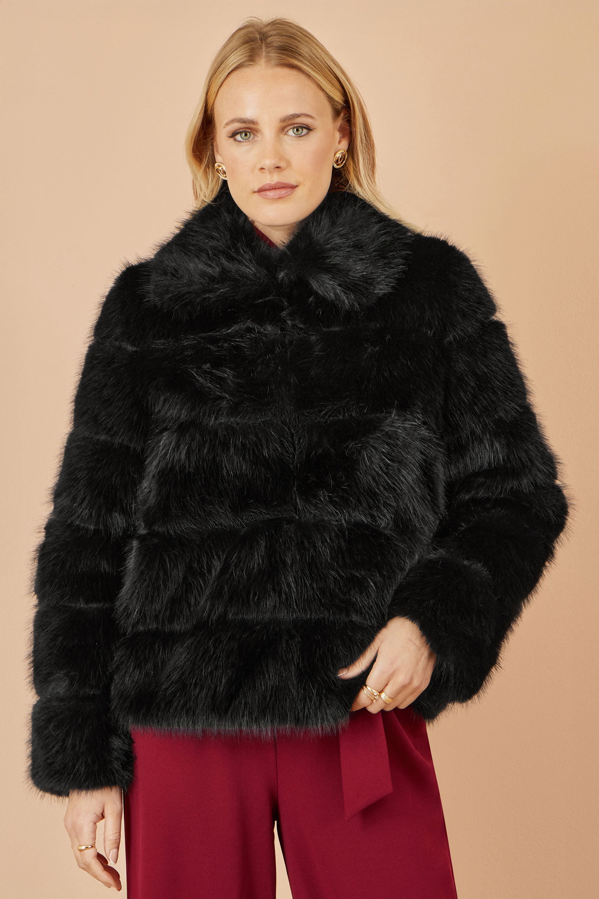 Black Luxe Faur Fur Coat