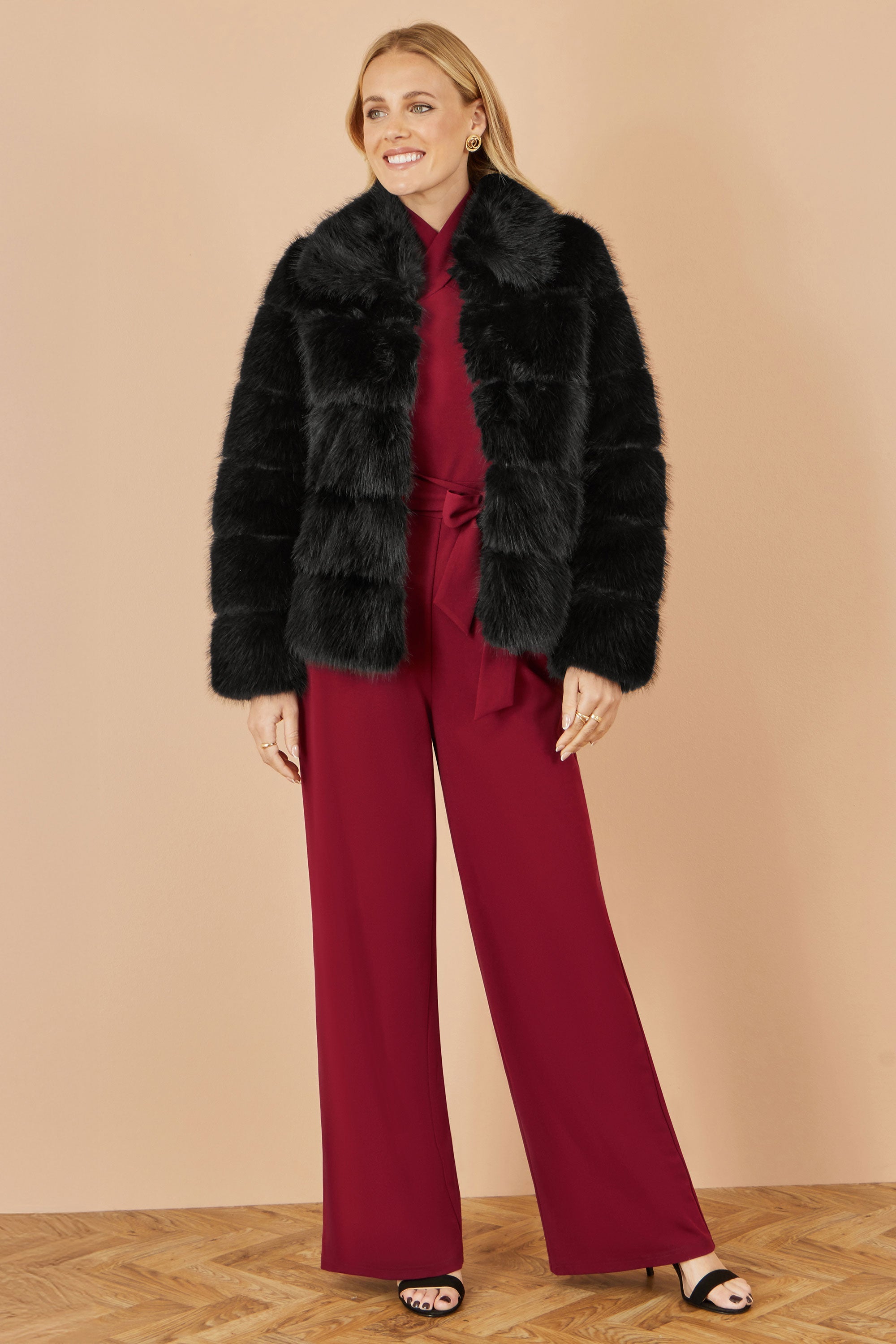 Black Luxe Faur Fur Coat
