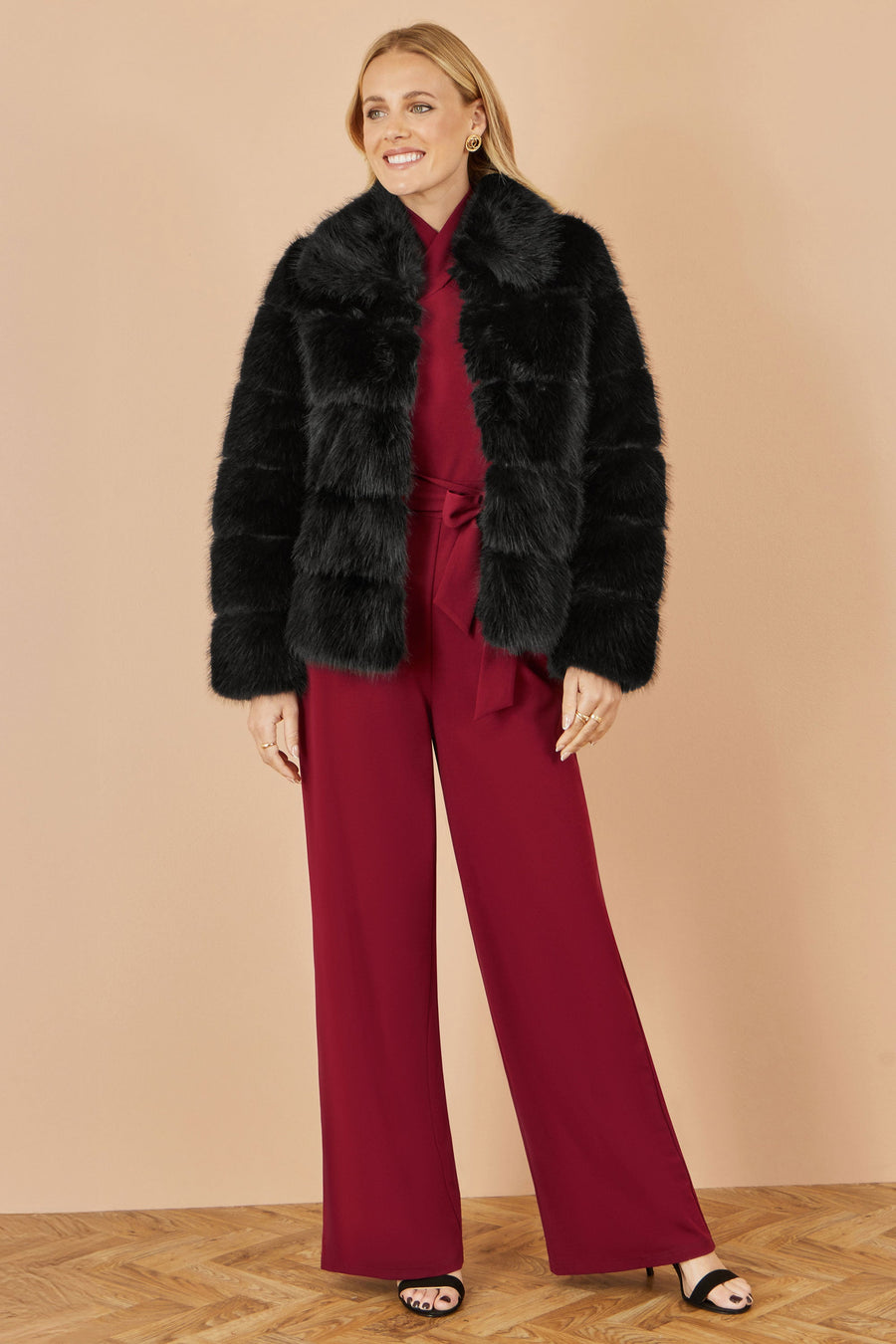 Black Luxe Faur Fur Coat