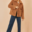 Load image into Gallery viewer, Brown Short Teddy Bear Jacket
