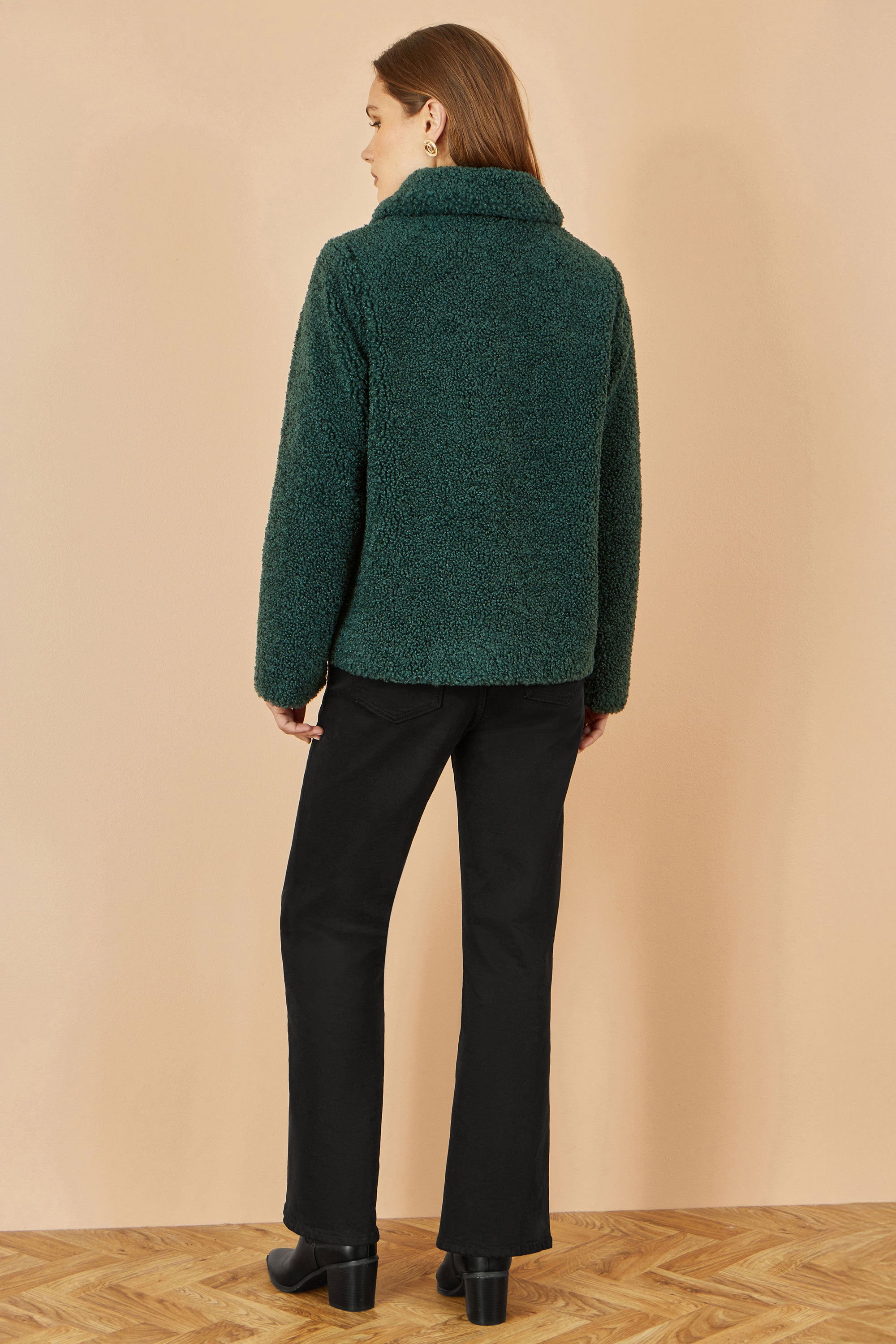 Green Short Teddy Bear Jacket