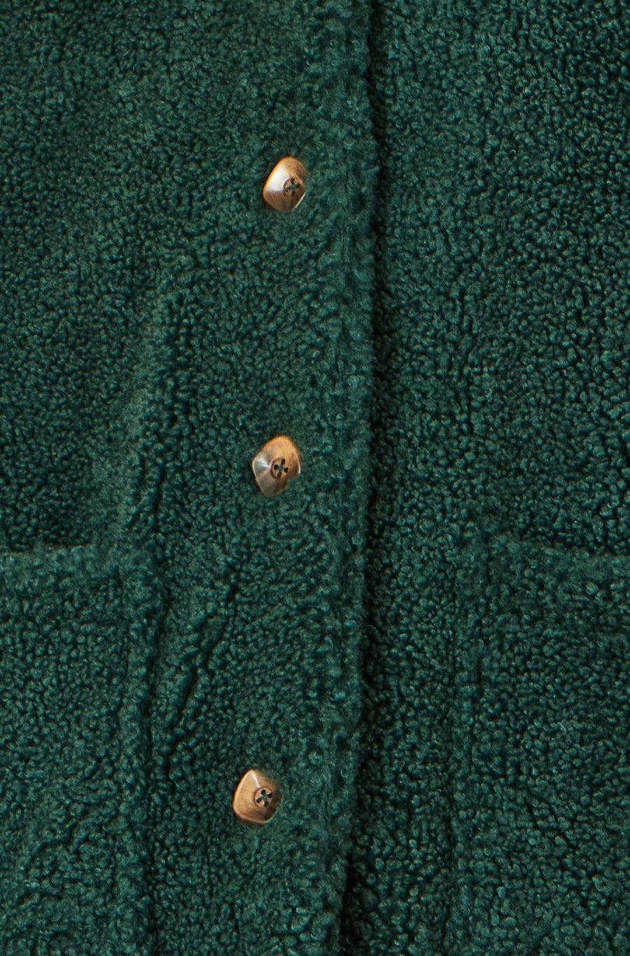 Green Short Teddy Bear Jacket