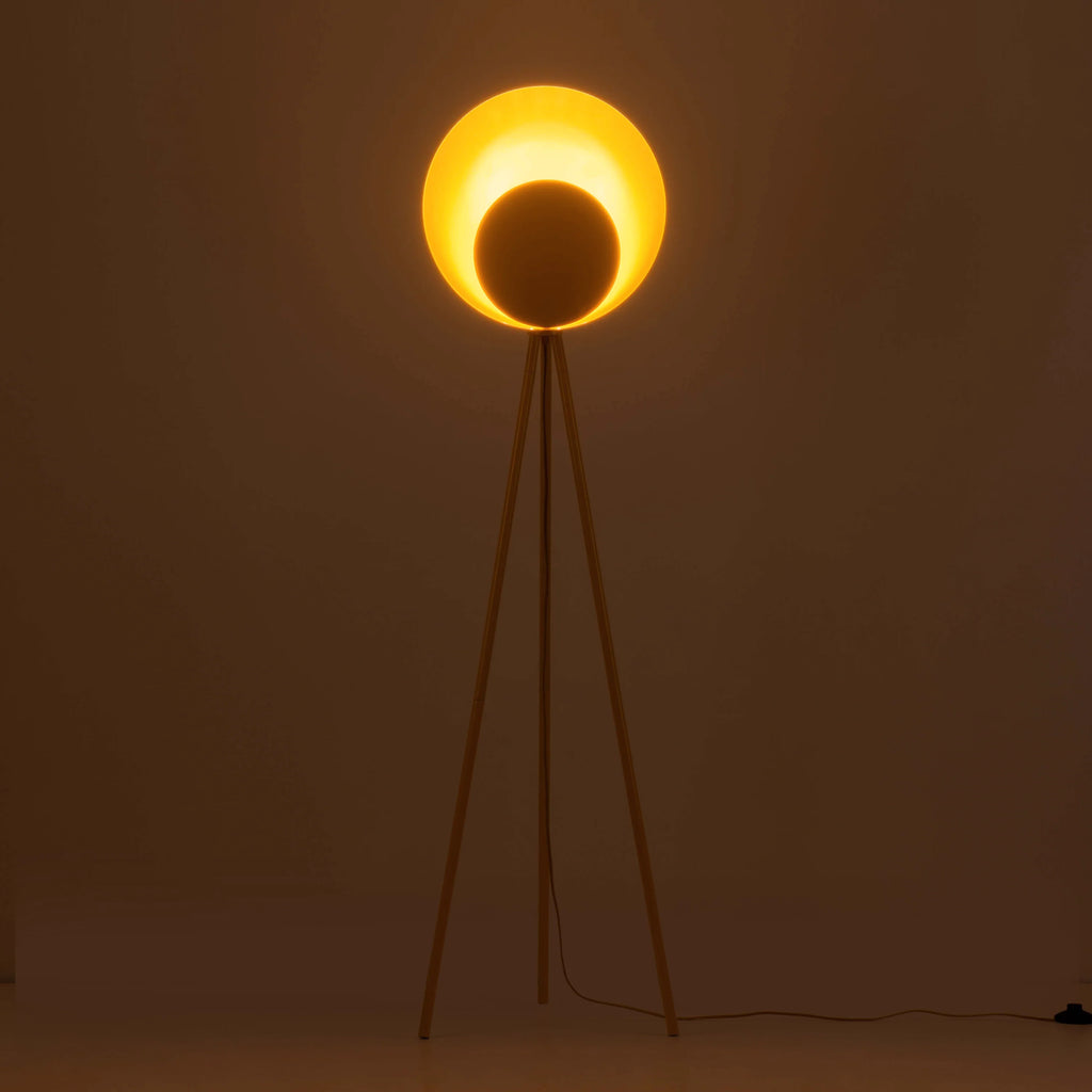 Yolk Yellow Diffuser Floor Lamp - Miola