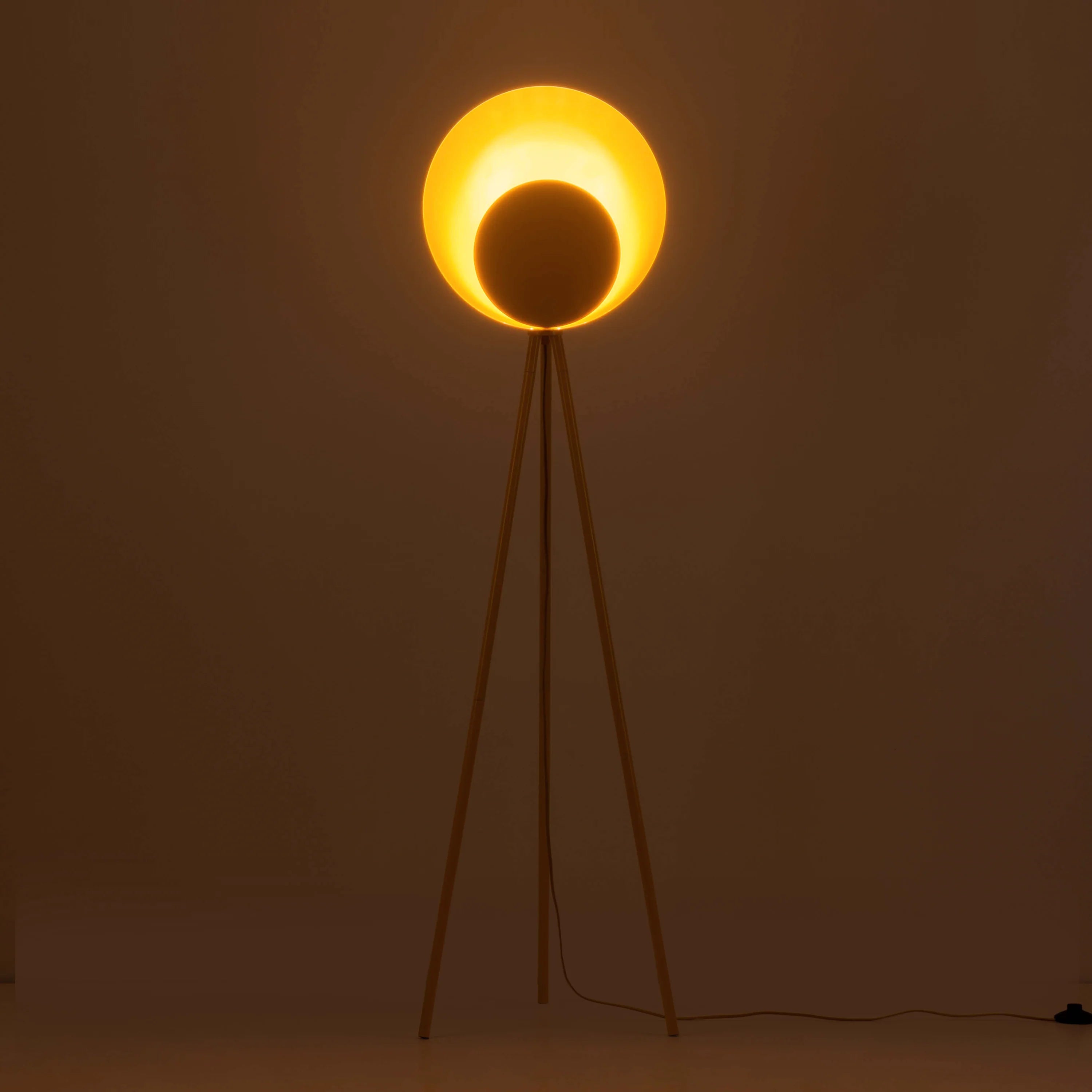 Yolk yellow diffuser floor lamp