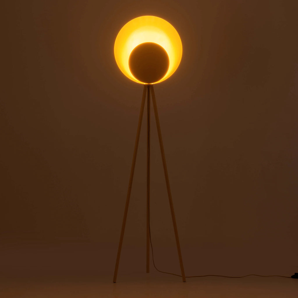 Yolk Yellow Diffuser Floor Lamp - Miola