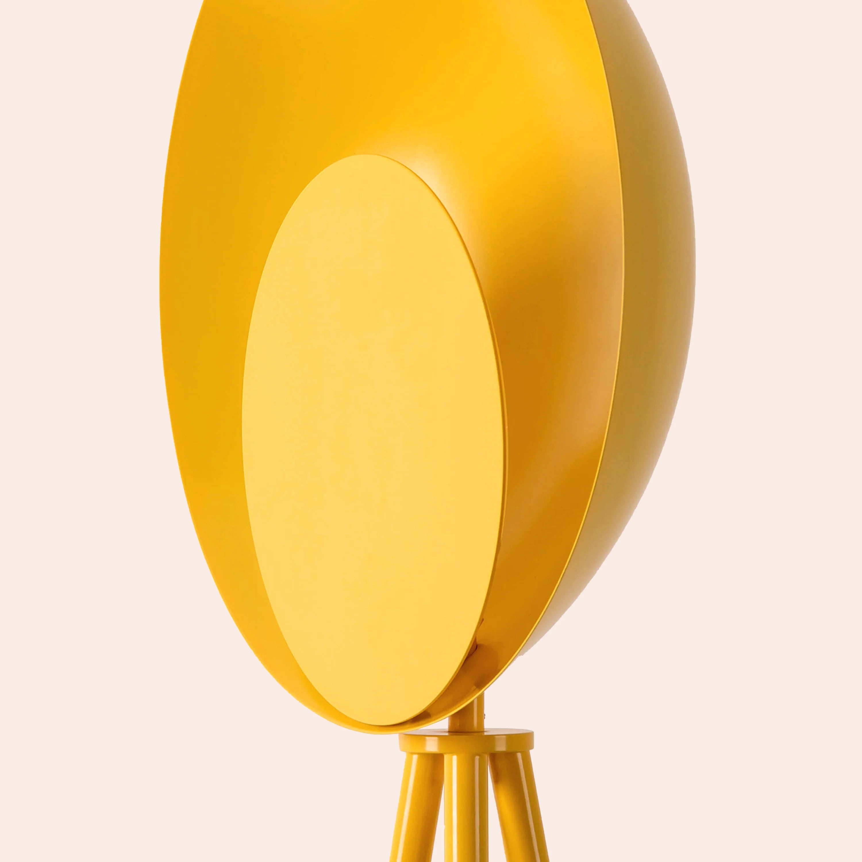 Yolk yellow diffuser floor lamp