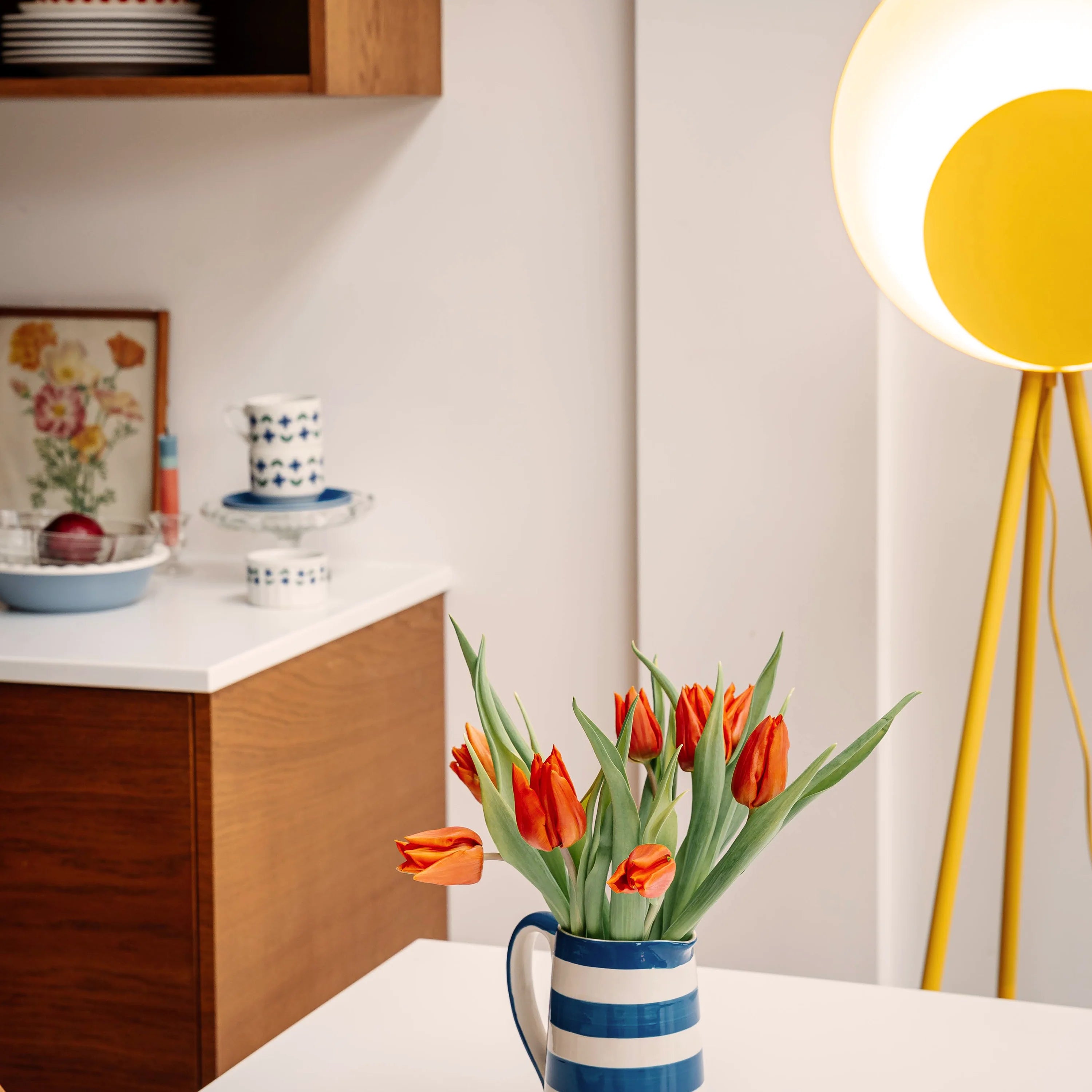 Yolk Yellow Diffuser Floor Lamp - Miola
