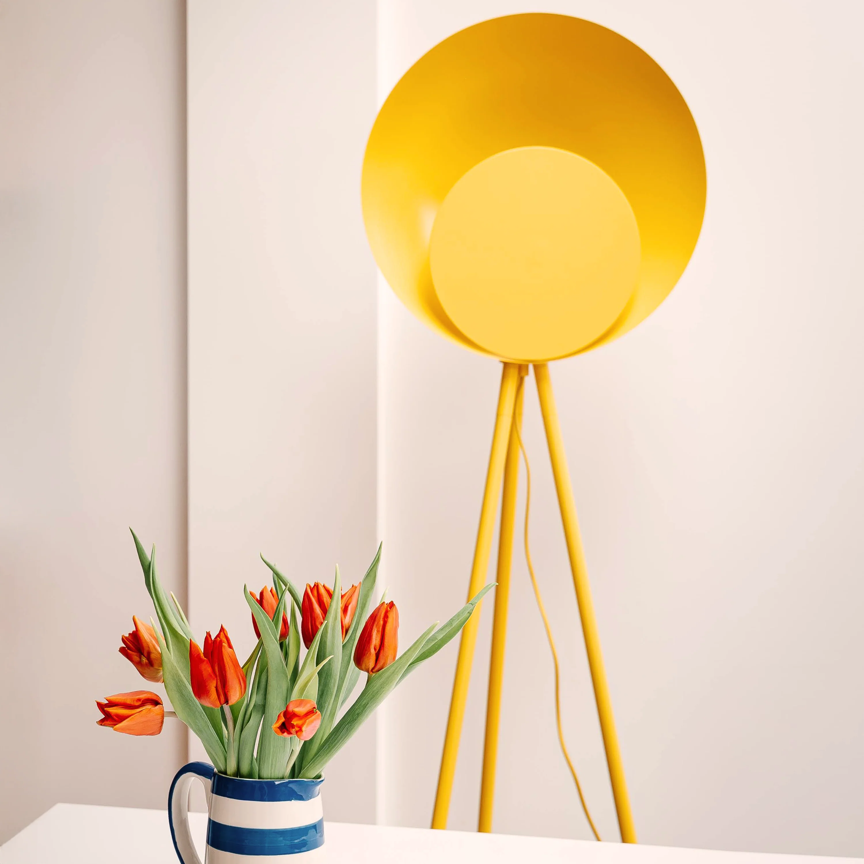 Yolk Yellow Diffuser Floor Lamp - Miola