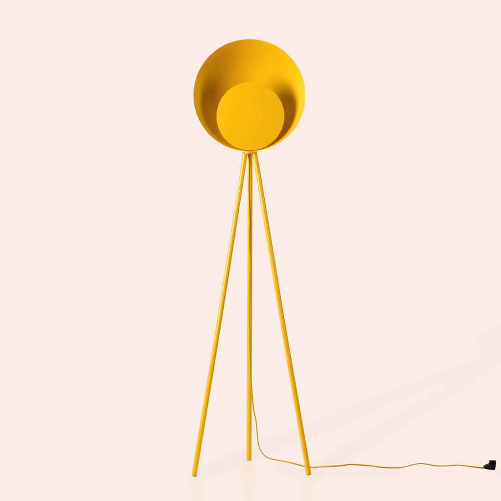 Yolk Yellow Diffuser Floor Lamp - Miola