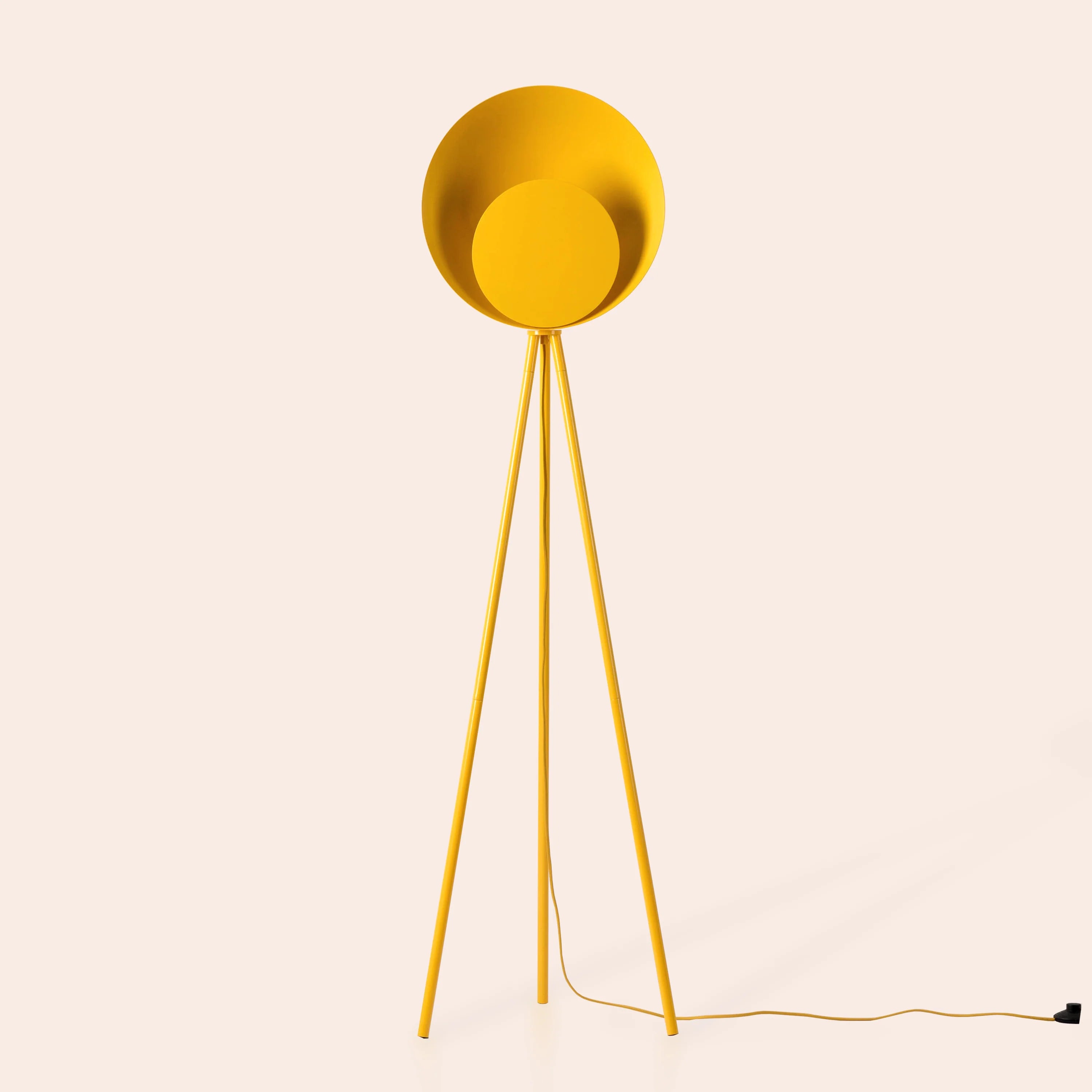 Yolk yellow diffuser floor lamp