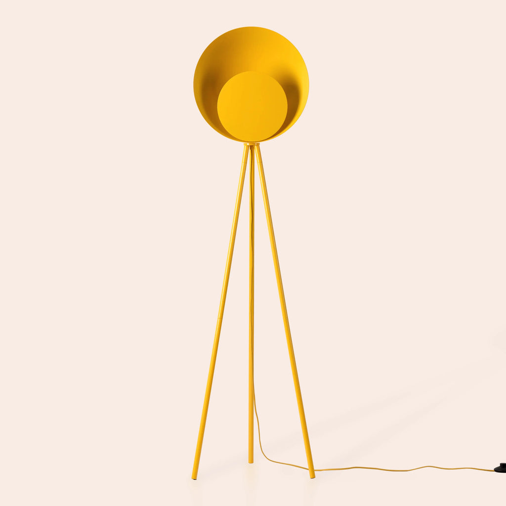 Yolk Yellow Diffuser Floor Lamp - Miola