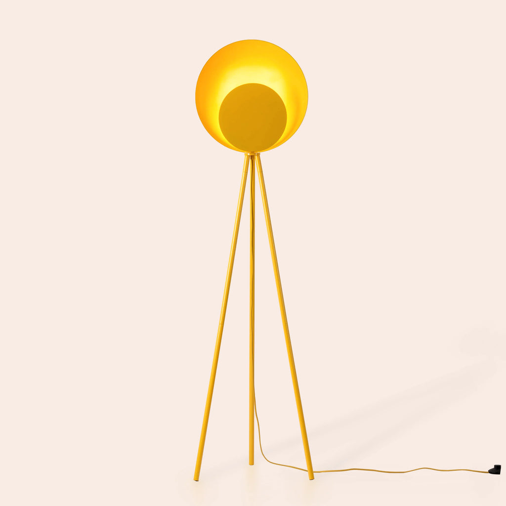 Yolk Yellow Diffuser Floor Lamp - Miola
