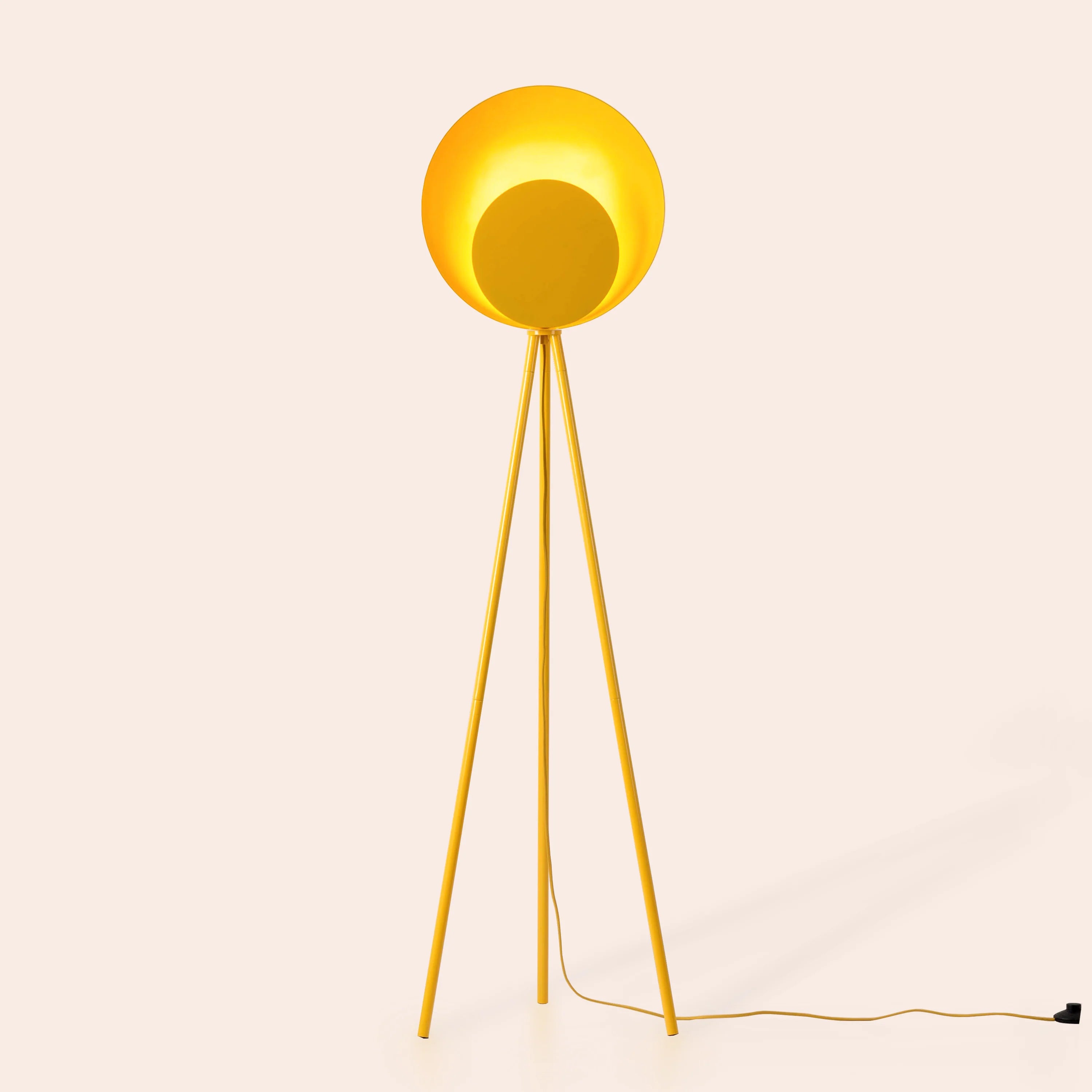 Yolk Yellow Diffuser Floor Lamp - Miola