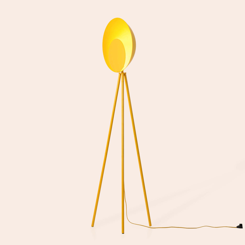 Yolk Yellow Diffuser Floor Lamp - Miola