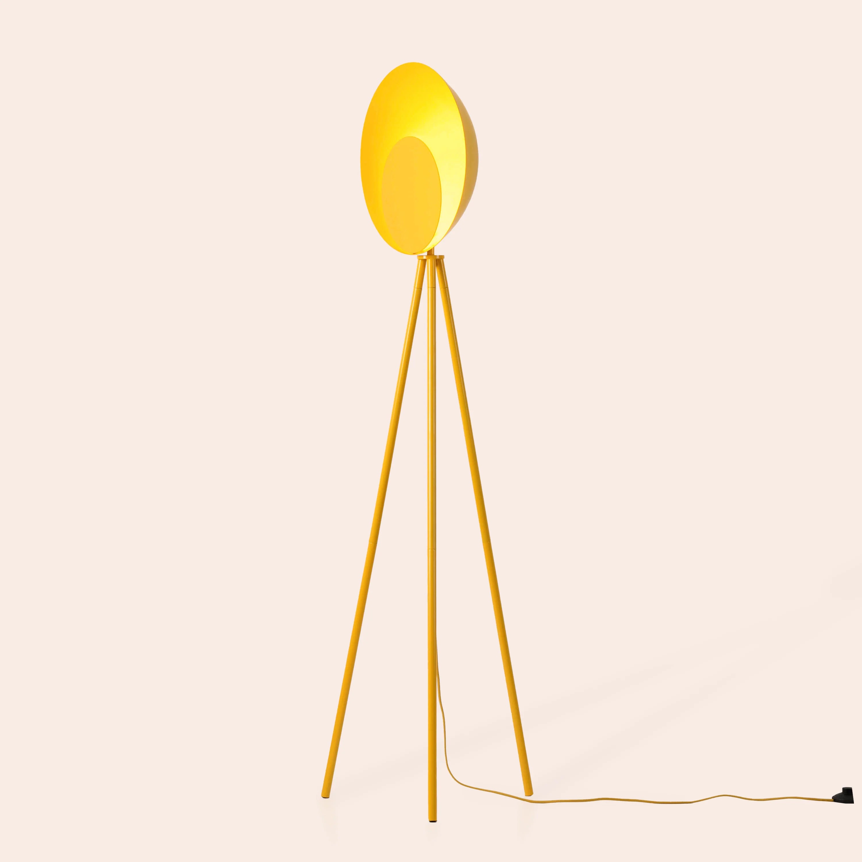 Yolk Yellow Diffuser Floor Lamp - Miola