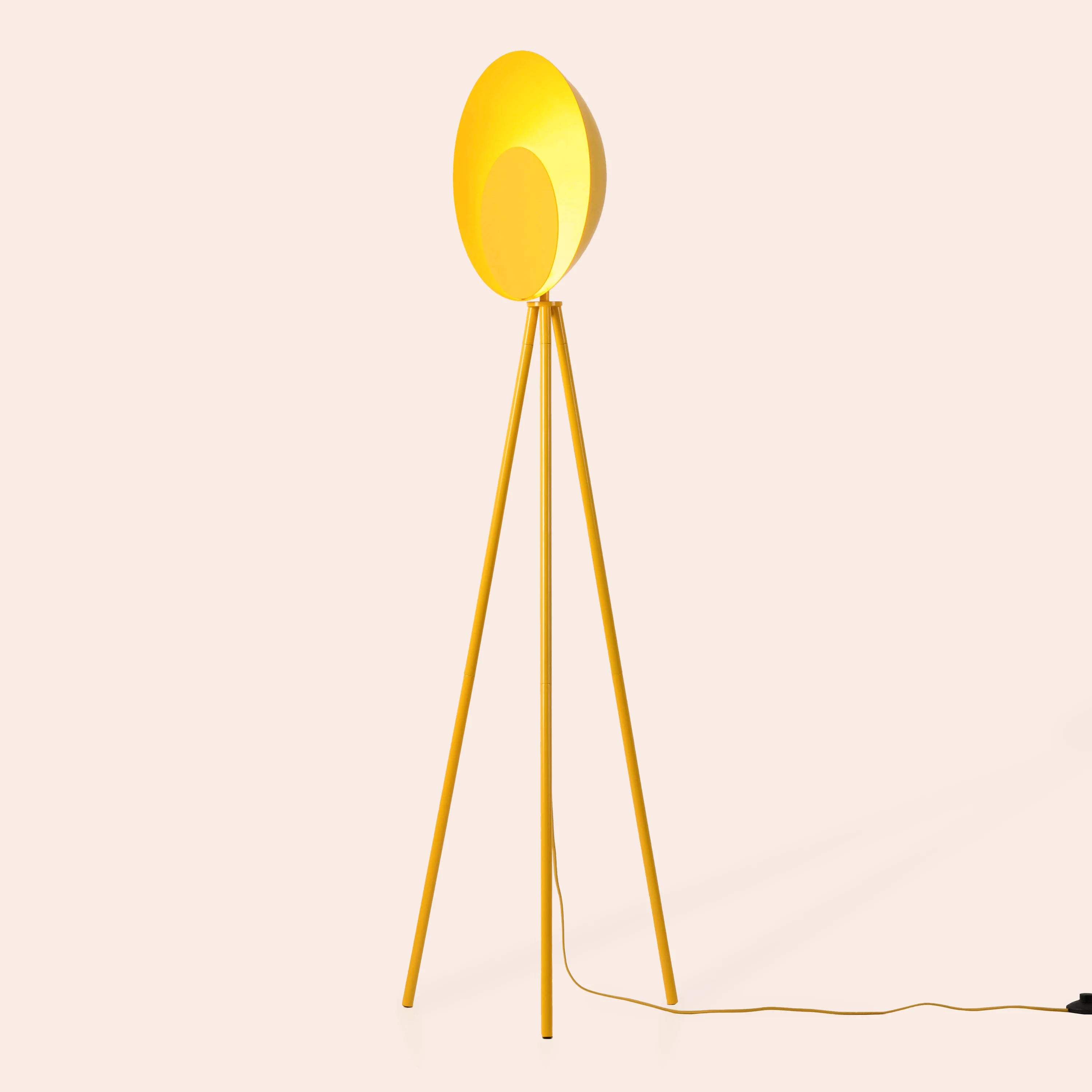 Yolk Yellow Diffuser Floor Lamp - Miola
