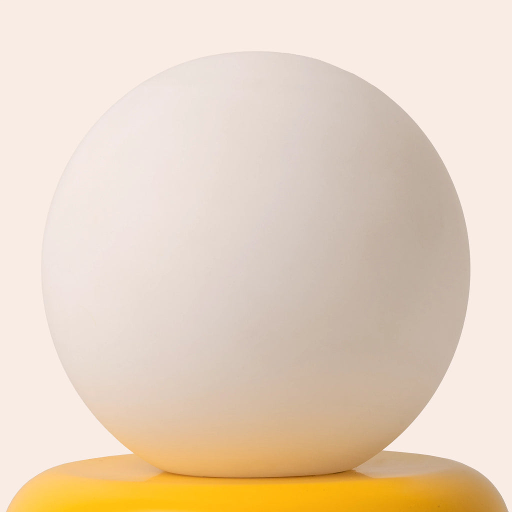 Yolk yellow tube cordless table lamp - Miola