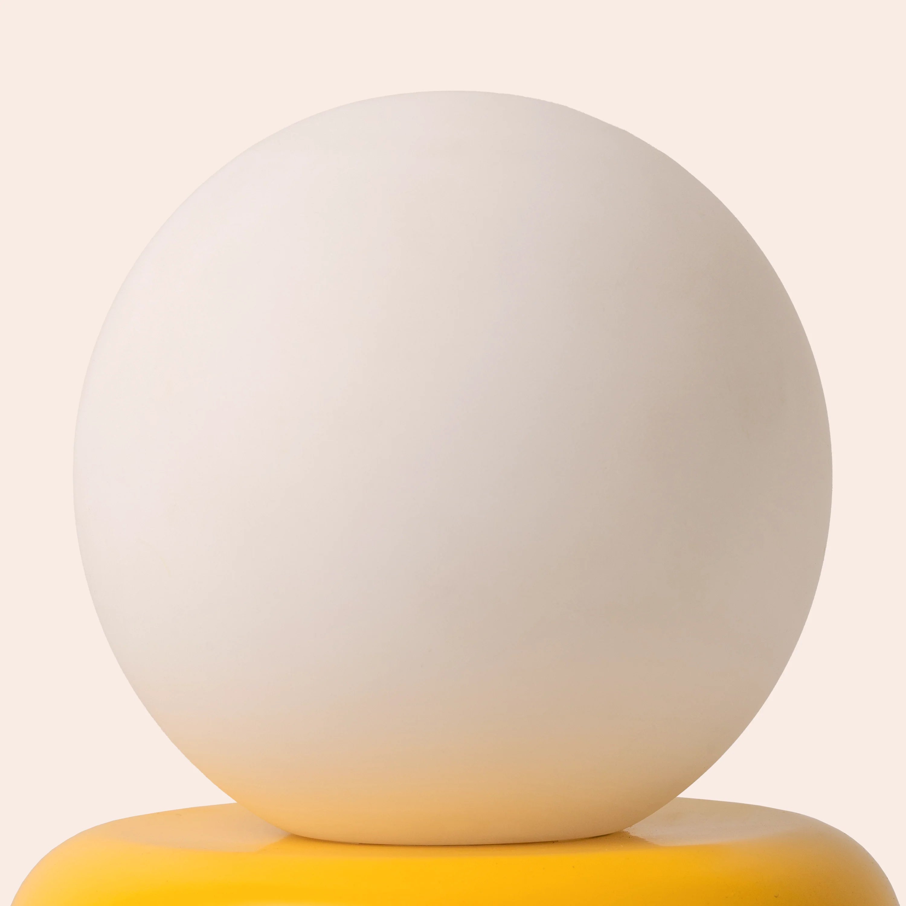 Yolk yellow tube cordless table lamp