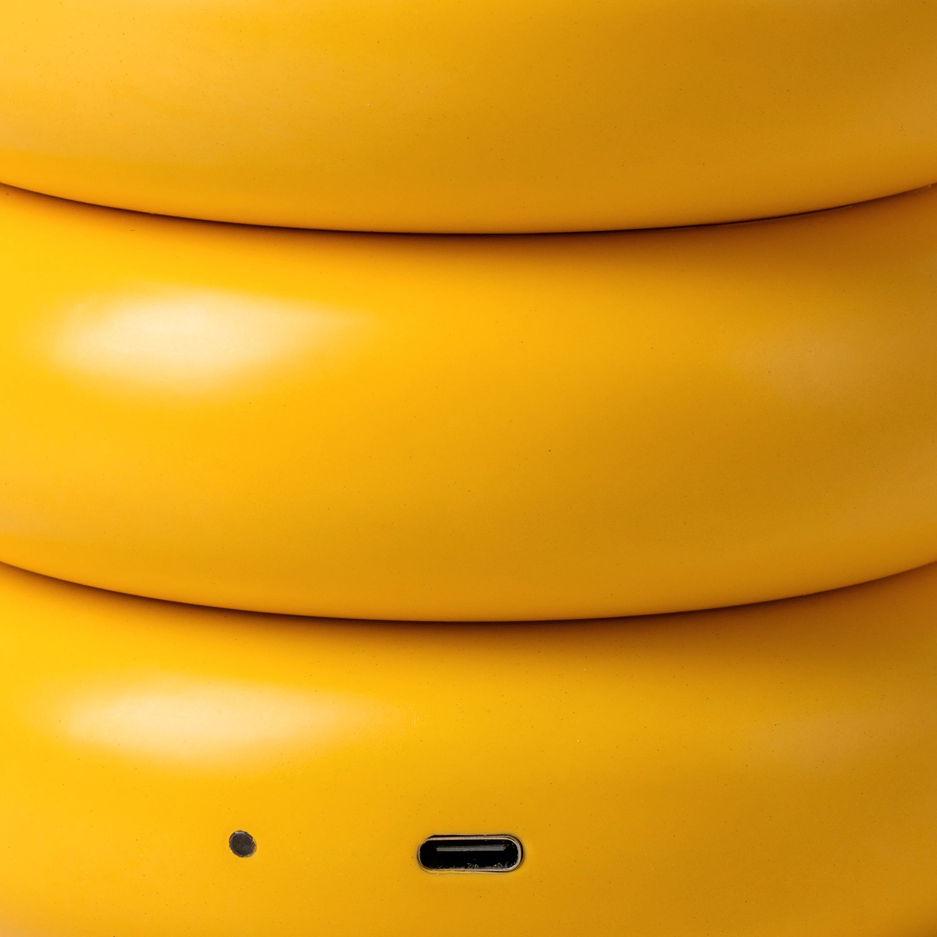 Yolk yellow tube cordless table lamp