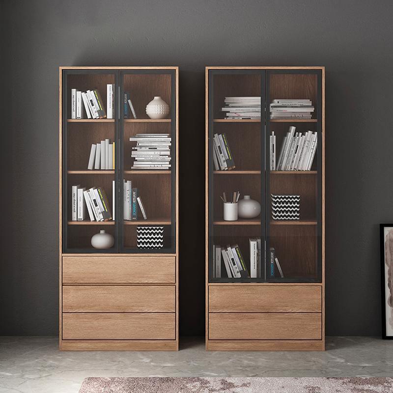 A Set Of Three Bookcases, Shelving Units - Miola