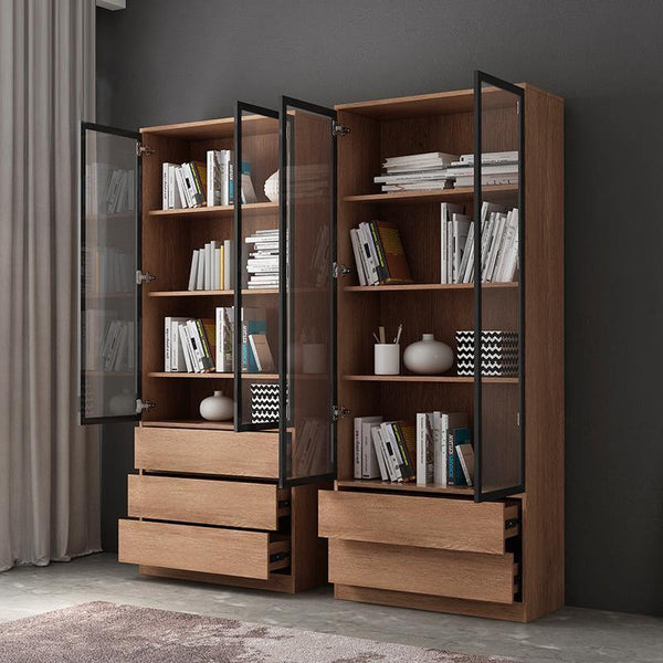 A Set Of Three Bookcases, Shelving Units