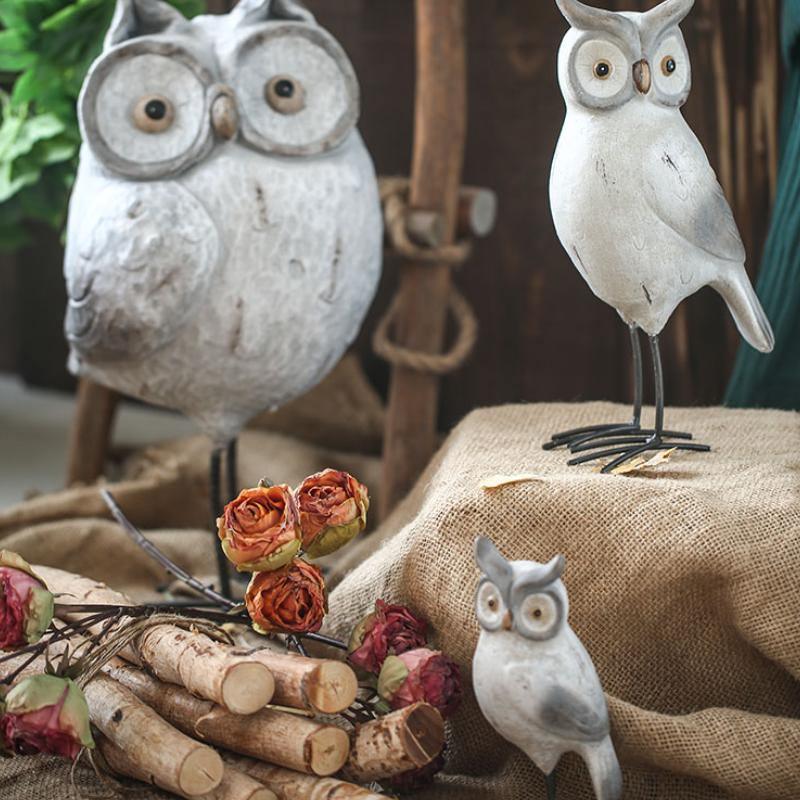 A Set Of Three Owls, Decoration - Miola