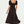 Load image into Gallery viewer, Puff Sleeve Heart Neckline Midi Dress In Black
