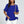 Load image into Gallery viewer, Frill Detail Short Sleeves Top In Royal Blue
