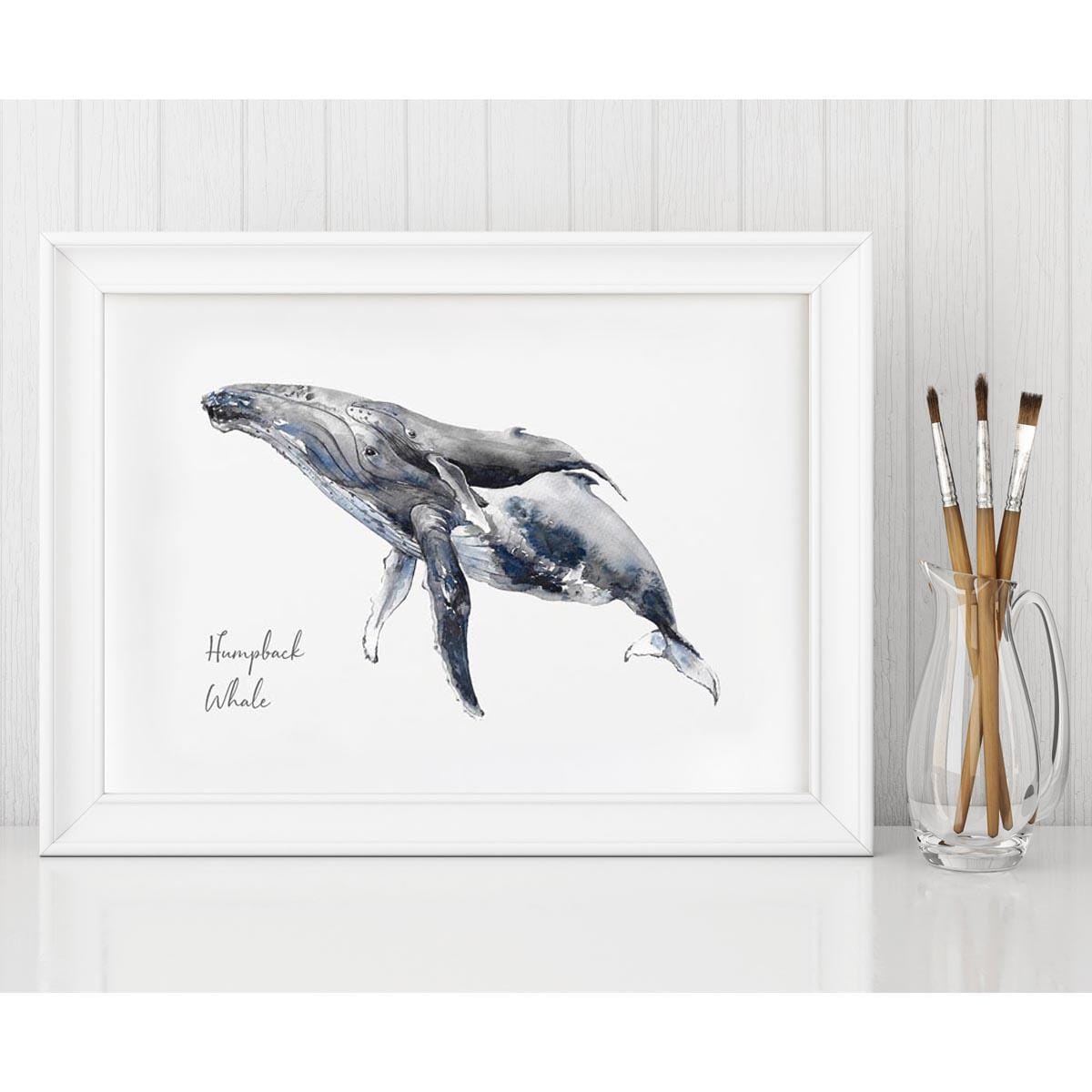 Humpback Whale  - Personalised Watercolour Fine Art Print