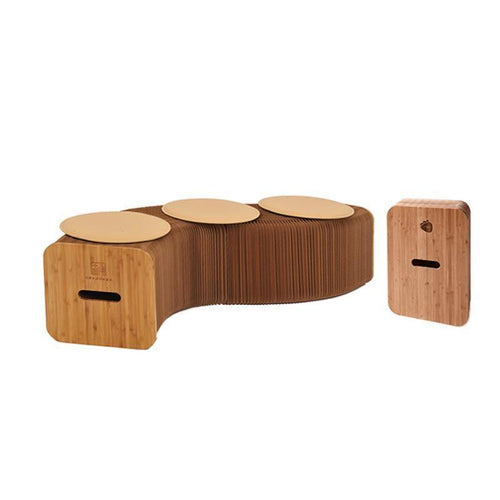 Accordion 3 Seater Bench - Miola