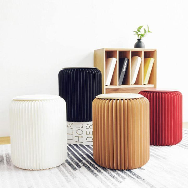 Accordion Classic Stool, Kraft Paper