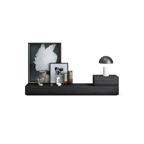 Agnes TV Stand, Black Oak - Miola