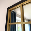 Load image into Gallery viewer, Black &amp; Gold Metal Window Mirror
