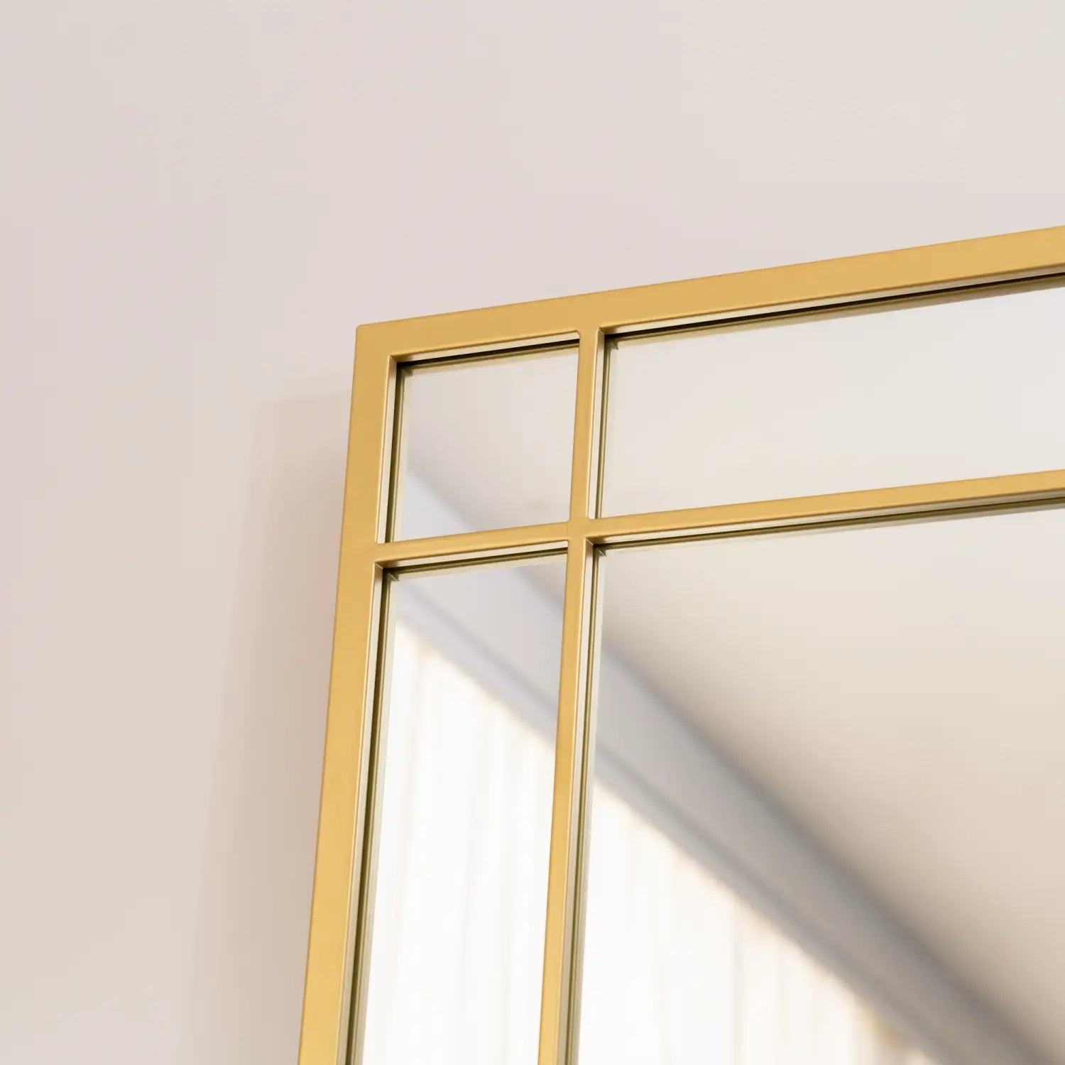 Full Length Gold Window Mirror