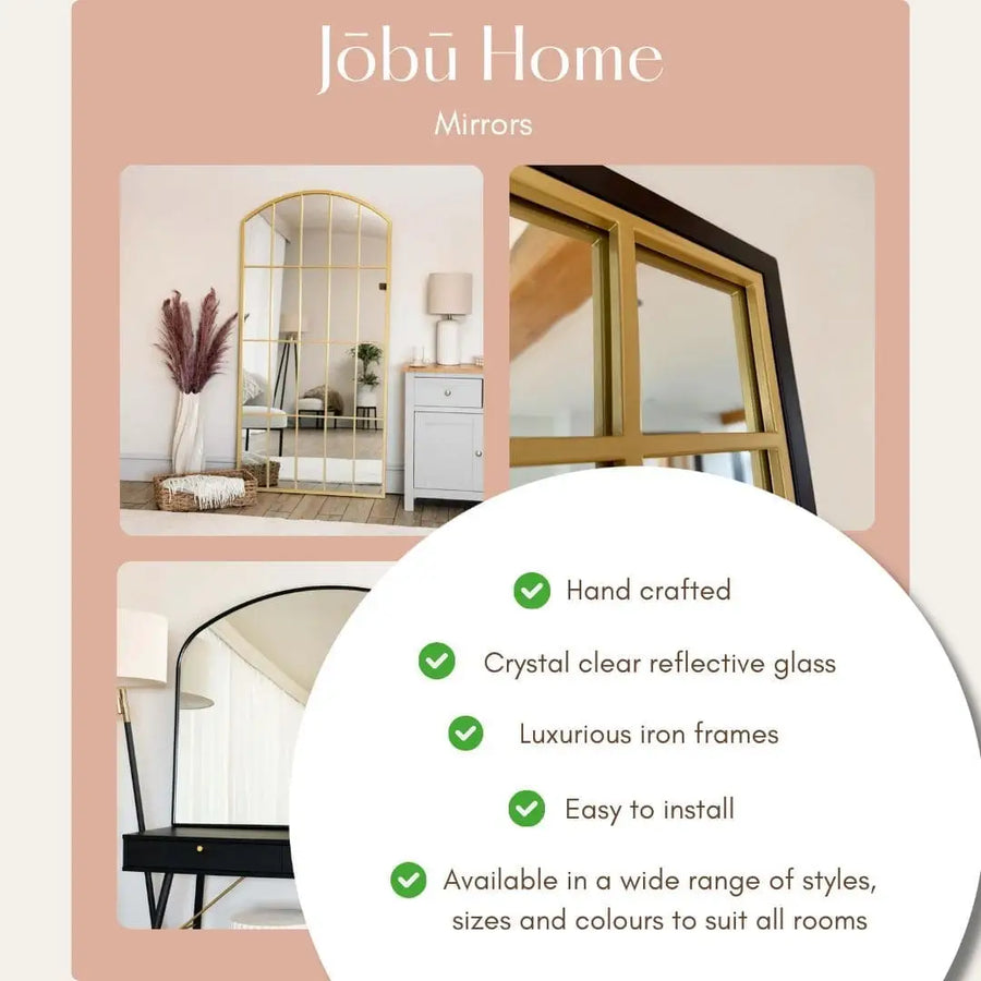 Full Length Gold Window Mirror