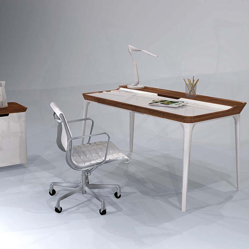 Brannan Office Desk, Wood - Miola