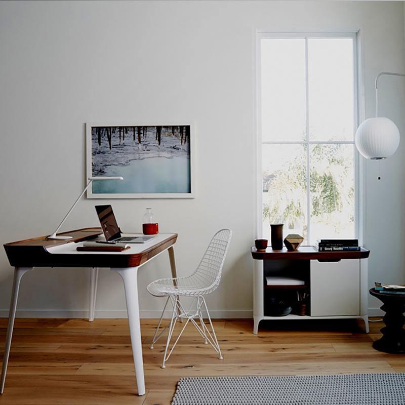 Brannan Office Desk, Wood - Miola