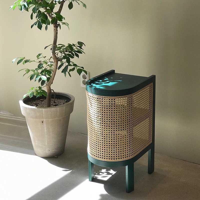 Alena Rattan Side Table - Miola