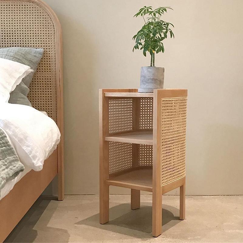 Alena Rattan Side Table - Miola
