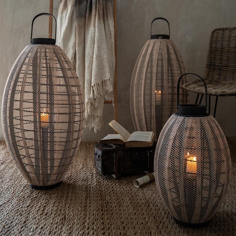 AN7 Garden Decoration, A Set Of Two Candle Cages - Miola