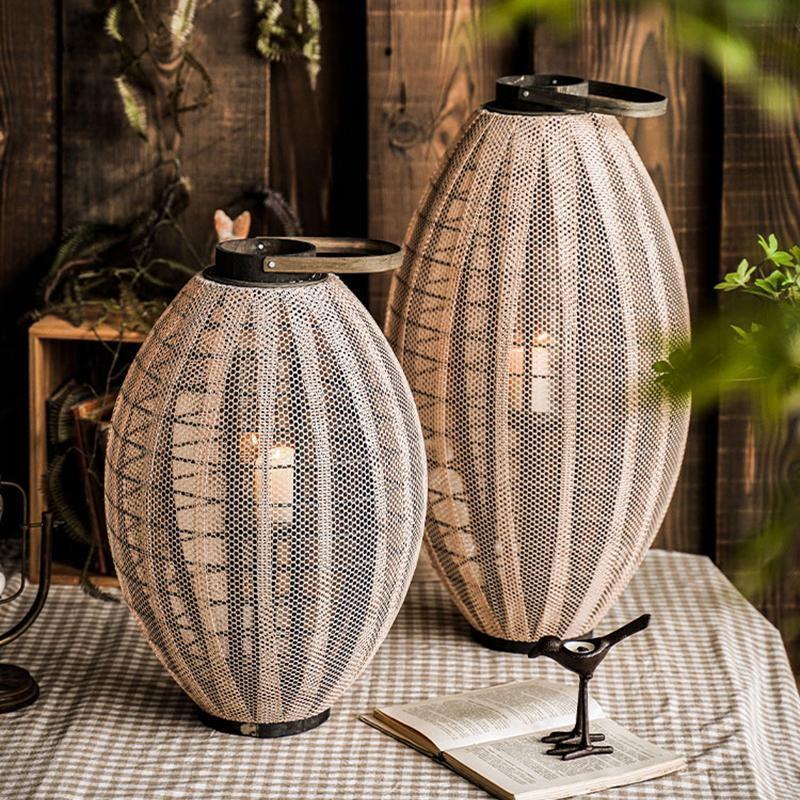 AN7 Garden Decoration, A Set Of Two Candle Cages - Miola