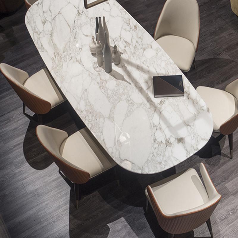 Arpen Dining Table, Marble, Dining Table Set - Miola