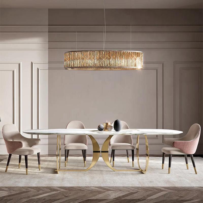 Arpen Dining Table, Marble, Dining Table Set - Miola
