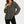 Load image into Gallery viewer, Gold Foil Leopard Print long sleeve Blouse Top In Black
