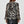 Load image into Gallery viewer, Silver Thread Zebra Print Long Sleeve Blouse Top In Black

