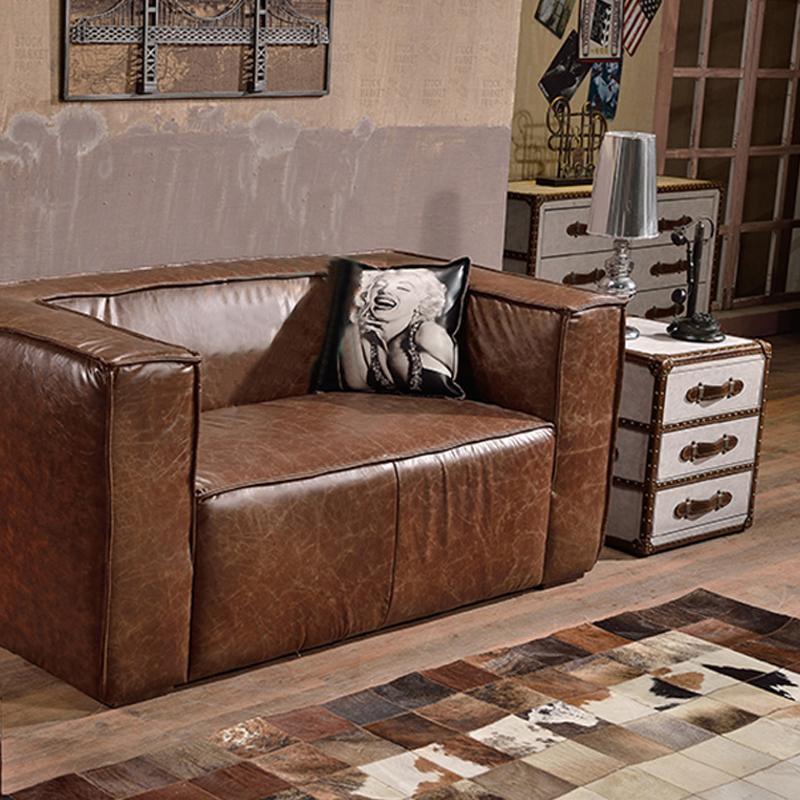 B13 Aviator Bedside Table, PU Leather - Miola